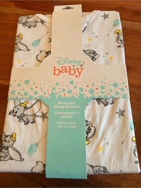 Disney Baby Sleep Blanket in White, Gray, Yellow & Mint
